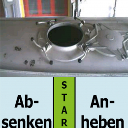 fhalcon<sup>®</sup> export handheld loading: Kesselbeladung Rüssel oben